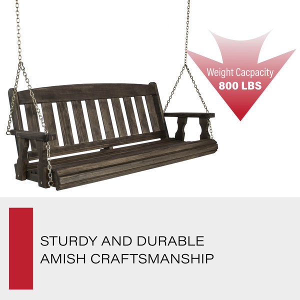 Amish Casual Porch Swing Wayfair   Porch Swing 